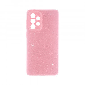 Husa BestCase® Crystal Glitter 2MM, Compatibila Cu Samsung Galaxy A33 5G, Anti-soc, Microfibra in interior, Rezistenta la uzura, Protectie Camera, Glitter Pink - Img 1
