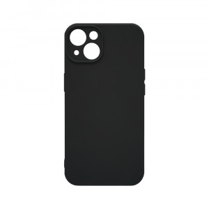 Husa BestCase® Premium Silicon, Compatibila Cu Apple iPhone 13 Mini, 1.2MM Slim, Microfibra in interior, Antisoc, Rezistent la socuri, Protectie Camera, Margini ridicate pentru protectia ecranului, Negru - Img 1