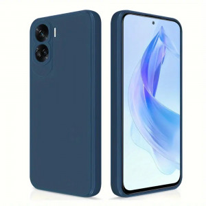 Husa BestCase® Premium Silicon, Compatibila Cu Honor 90 Lite, 1.2MM Slim, Microfibra in interior, Antisoc, Rezistent la socuri, Protectie Camera, Margini ridicate pentru protectia ecranului, Albastru inchis - Img 1