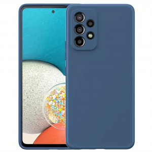 Husa BestCase® Premium Silicon, Compatibila Cu Samsung Galaxy A52 4G / A52 5G / A52s, 1.2MM Slim, Microfibra in interior, Antisoc, Rezistent la socuri, Protectie Camera, Margini ridicate pentru protectia ecranului, Albastru inchis - Img 1
