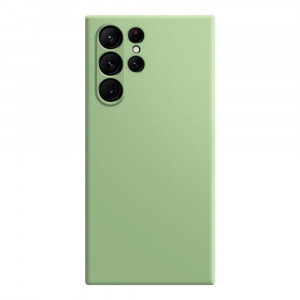 Husa BestCase® Premium Silicon, Compatibila Cu Samsung Galaxy S23 Ultra, 1.2MM Slim, Microfibra in interior, Antisoc, Rezistent la socuri, Protectie Camera, Margini ridicate pentru protectia ecranului, Verde avocado - Img 1