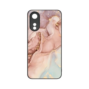 Husa BestCase® Slim Glassy, Compatibila Cu OPPO A78 5G / A58 5G, Rose Marble, G 1253 - Img 1