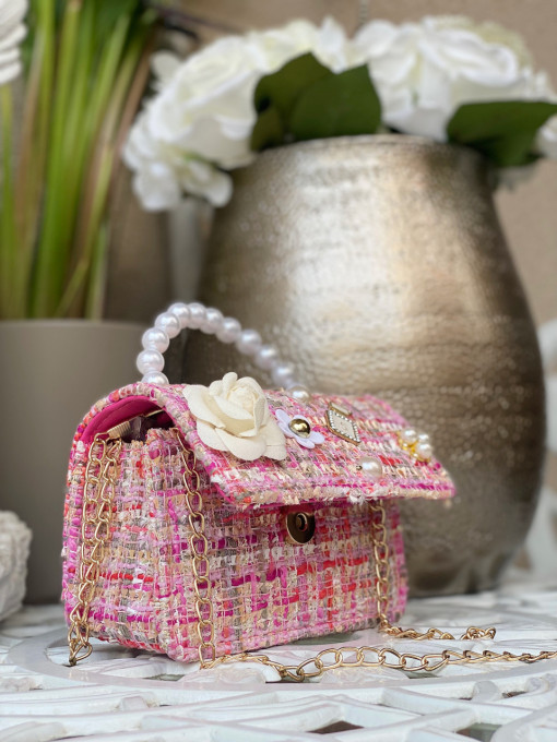 Geanta fetițe roz/fuchsia cu accesorii, No. 5