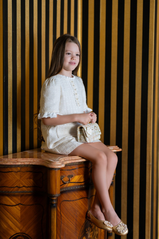 Rochie fete din tweed, Coco