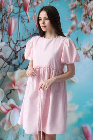 Rochie dama roz din bumbac 100%, Candy - Img 2