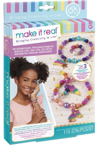 Set Make It Real, Bratari colorate din margele cu talisman, 115 piese