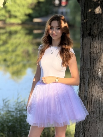 Fustă tutu balerină fete lila