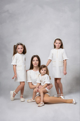 Girls’ Tweed Dress, Coco - Img 4