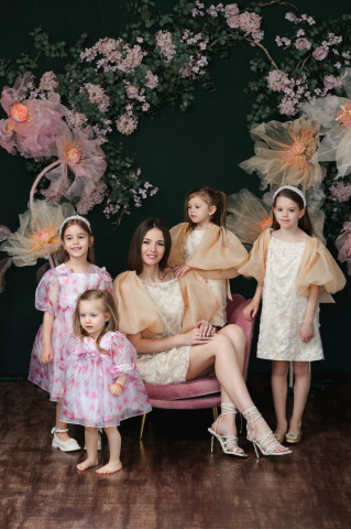 Rochie dama de ocazie din organza cu mâneci bufante, Bijou - Img 8