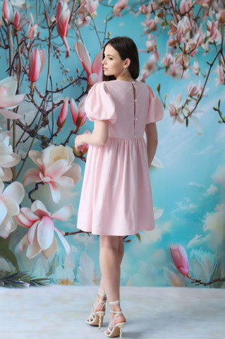 Rochie dama roz din bumbac 100%, Candy