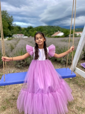Rochie prințesa fetițe din tulle - Img 4