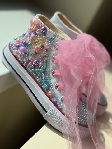Teniși fete copii Sirenă - Handmade