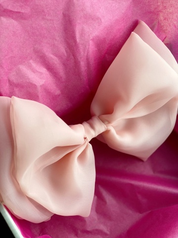 Accesorii, Fundă Oversize cu Capse din organza - Img 3