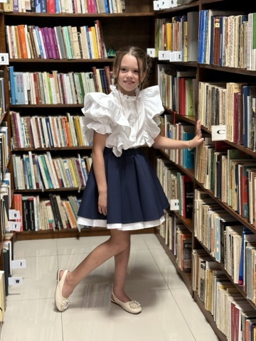 Fustă uniformă fete școală bleumarin, Blue Ivy - Img 8