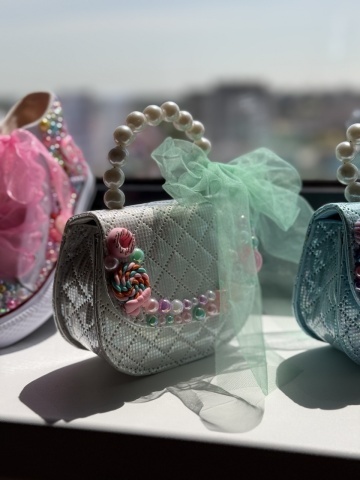 Geantă fete cu acadele și fundă, Lollypop Pearl - Img 5
