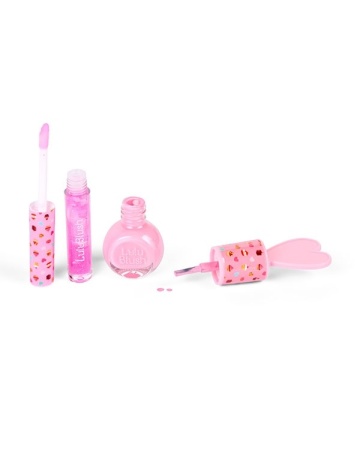 Set machiaj in cutie troler, Lulu Blush, Roz - Img 2