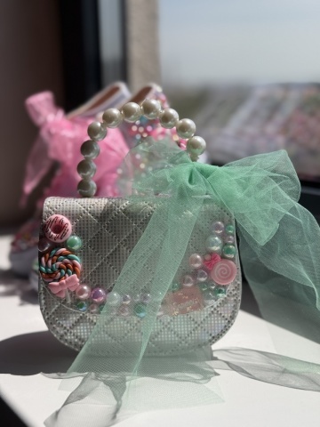 Geantă fete cu acadele și fundă, Lollypop Pearl - Img 3