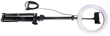 Lampa circulara cu suport selfie si trepied Create It! 80 cm - Img 3