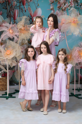 Rochie dama din bumbac 100%, Lavander - Img 6