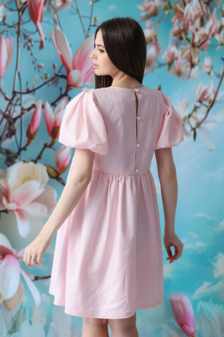 Rochie dama roz din bumbac 100%, Candy - Img 7
