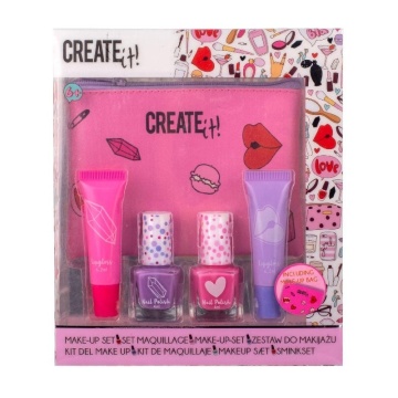 Set Machiaj Copii cu Geanta, Create It!, 5 Accesorii Incluse