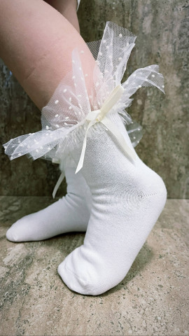 Short White Socks with Polka Dots, Joyful Dots - Img 4