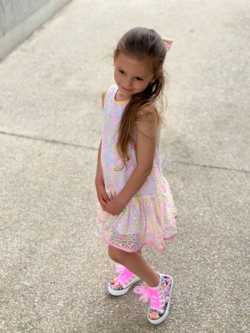 Rochie fete din tul cu paiate Twinkle - Img 9