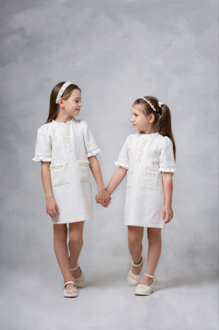 Rochie fete din tweed, Coco - Img 2