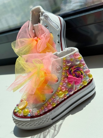 Teniși fete copii Lollypop Fantasy - Handmade