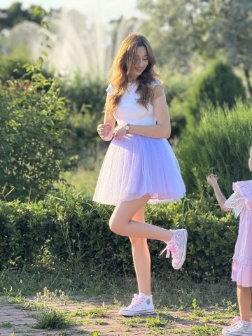 Fustă tutu balerină fete lila - Img 5