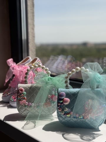 Geantă fete cu acadele și fundă, Lollypop Pearl - Img 2