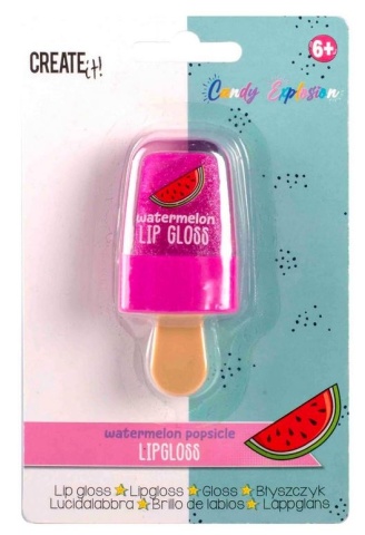 Luciu de buze Create It!, forma de inghetata pe bat, diferite arome - Img 3
