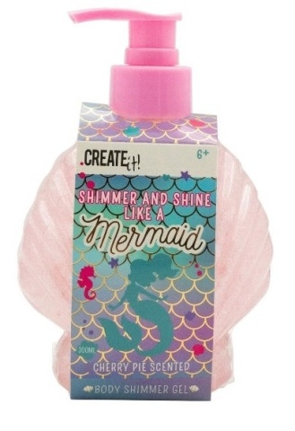 Gel De Corp Cu Sclipici Pentru Copii, Mermaid, Create It!, Cherry Pie
