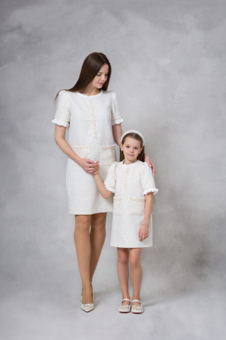 Girls’ Tweed Dress, Coco - Img 8