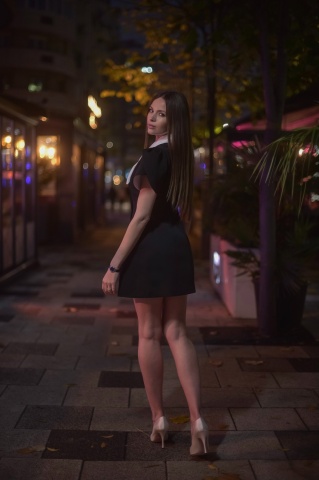 Rochie elegantă de ocazie damă tip sacou, neagră – model versatil de zi și de seară, Chantelle - Img 4
