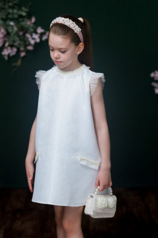 Rochie fete eleganta de ocazie din brocard premium, Lilou