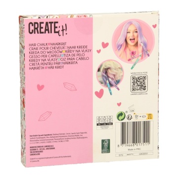 Set 5 Creioane Colorate pentru Par, Create It!, Multicolor - Img 4
