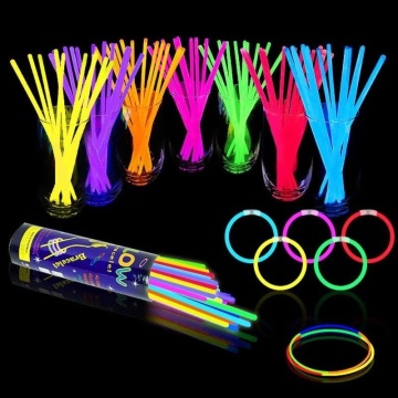 Set 50 bratari luminoase, betisoare fosforescente, Glow Sticks, 20 cm - Img 2