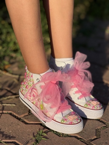 Teniși fete copii Lollypop Crush - Handmade