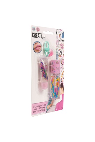 Set 2 luciuri de buze Create It!, cu breloc, balsam de buze pentru fetite, 6+ ani, model Bomboane stralucitoare - Img 2