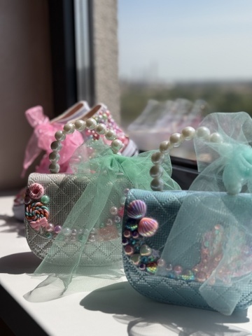 Geantă fete cu acadele și fundă, Lollypop Pearl - Img 4