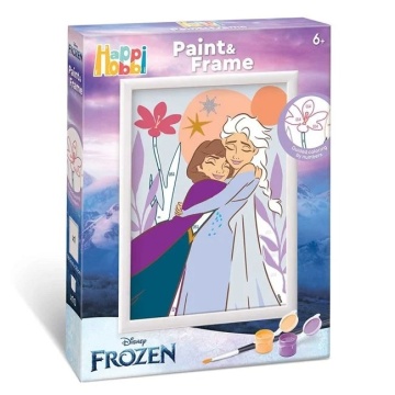 HappiHobbi Paint & Frame - Pictura cu Numere - Disney Frozen