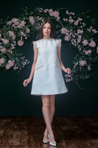 Rochie dama eleganta din brocard premium, Lilou - Img 8