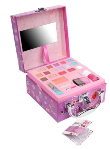 Trusa de machiaj pentru fetite in cutie de depozitare Create It!