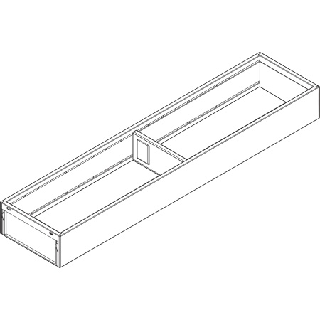 AMBIA-LINE Rama, pt LEGRABOX/MERIVOBOX Sertar, Otel, NL=550 mm, Latime=100 mm, gri-orion mat