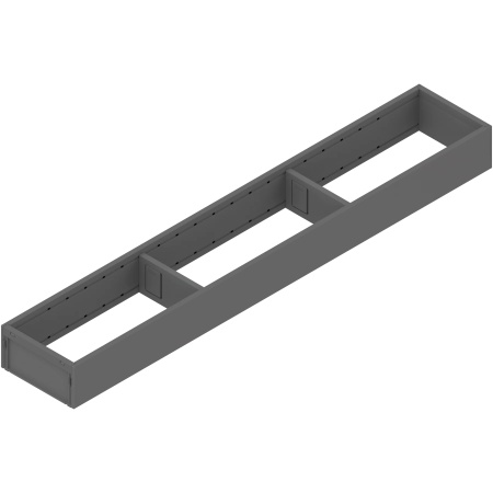 AMBIA-LINE Rama, pt LEGRABOX/MERIVOBOX Sertar, Otel, NL=600 mm, Latime=100 mm, gri-orion mat