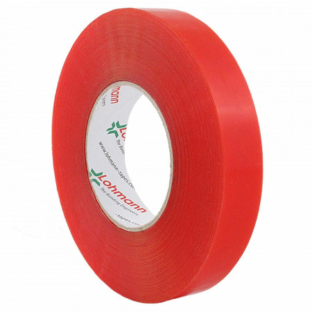 Banda dublu adeziva PVC rosie DUPLOCOLL 50mmx50M