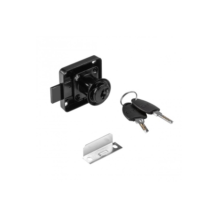 Broscuta birou GTV, cheie cu amprente, neagra