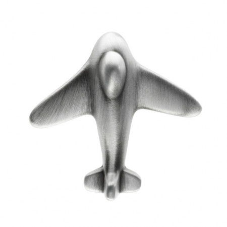 Buton metalic SIRO ( mobilier copii ) - Avion argintiu