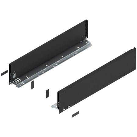 Laterala sertar LEGRABOX K 550 mm, dr+str, negru-carbon mat (K=128,5mm) 770K5502S Z R+L V1 CS-M